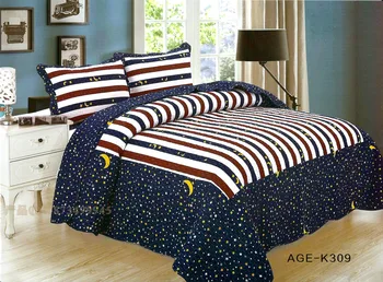 QUILT comerciale de tip boutique de trei piese de lenjerie de pat aer condiționat este din bumbac imprimare lenjerie de pat