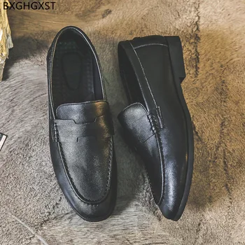 Negru pantofi Barbati Pantofi din Piele Pantofi Elegante pentru Barbati Office 2022 Rochie Pantofi de Mens de Moda Zapatos De Hombre Sapato