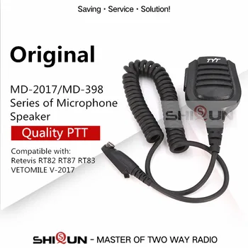 Radio rezistent la apa ASV Umăr Walkie Talkie Difuzor microfon Microfon pentru TYT MD-2017 MD-398 RT82 RT87 RT83 V-2017 DMR Ham Radio