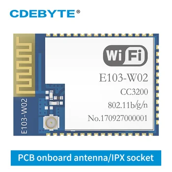 CC3200 WIFI Modulul Wireless Transceivere E103-W02 2.4 GHz 100mW IPX PCB Uhf Emițător și Receptor fără Fir de Transmitere a Datelor