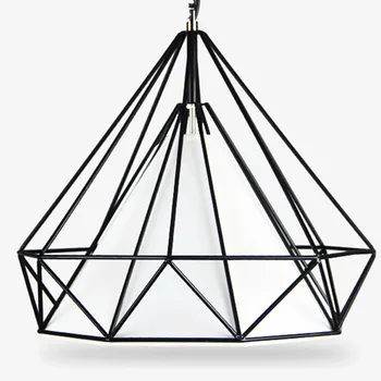 Loft retro fier de artă diamant colivie candelabru Nordic simplu creative bar, restaurant candelabre