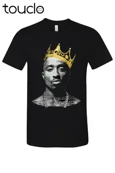 Noi de pe Coasta de Vest Epocă 2Pac Rege Al Hip-Hop Legendă Urbană Grafic T-Shirt Nou Unisex Negru S-5Xl