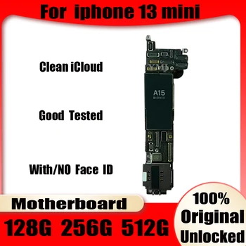Curat icloud Pentru iPhone 13 mini Placa de baza de 128GB, 256GB Original de Deblocare Pentru iPhone 13 Mini Test Complet de Înaltă calitate logica bord