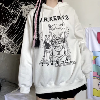 Femeie jachete pentru Drăguț desen Animat Amuzant Hanorace Ullzang Anime Drăguț Supradimensionat Hanorac Harajuku cu print Topuri punk Pulover Haine