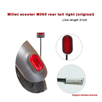 LED Spate Coada de Lampa cu Fir Original Terminal și Două Șuruburi pentru XiaoMI Mijia M365 Scutere Electrice/ Avertizare de Siguranță Stop