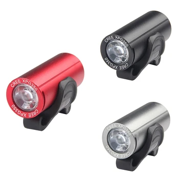 LED Biciclete Lumina USB Reîncărcabilă MTB Față Lumina de 350 Lumeni Biciclete Cap Lumina 3W Ciclism Faruri Built-in Baterie