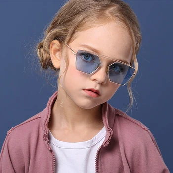 Moda Copii ochelari de Soare Polarizat Aliaj Vintage Unisex Echitatie Copii Băieți Fete Ochelari de Soare se Răcească în aer liber UV400 Ochelari de 3034
