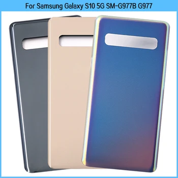 10BUC Pentru Samsung Galaxy S10 5G SM-G977B G977 Baterie Capac Spate Usa Spate 3D Panou de Sticlă S10 5G Baterie de Locuințe Caz Adeziv