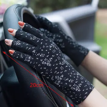 1 pereche Soare în aer liber Protecție Anti-Derapare Degete Mănuși pentru Femei Mănuși de Conducere Vara Mănuși de protecție Solară
