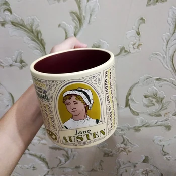 1 Buc Jane Austen Cana de Cafea Ceasca de Ceai Mândrie și Prejudecată Cani Ceramice pentru Coleg de Carte Romanul Cadouri Jane Austen Spun Cana