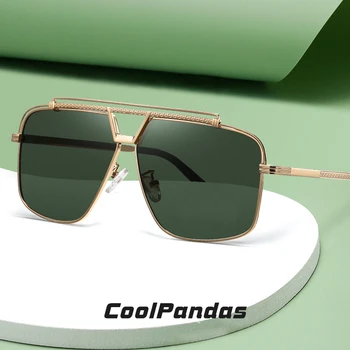 CoolPandas Mare Cadru ochelari de Soare Pentru Barbati 2022 Nou Brand de Design de Epocă de Înaltă Calitate, Lentile G15 Conducere UV400 lentes de sol hombre