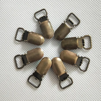 10mm Bronz/Argint Metal Îmbrăcăminte clipuri capac circular Suzeta Suspensor mănușă de box Clipuri Titularii De Proiect Ambarcațiuni 100 buc/lot