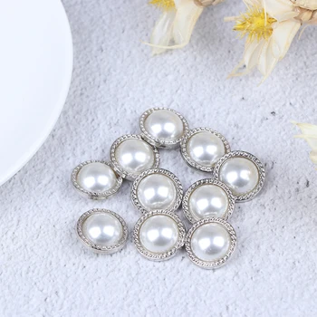 10buc Pearl Metal Coadă Butoane de Cusut Pentru Scrapbooking idei de Decorare de Îmbrăcăminte Accesorii
