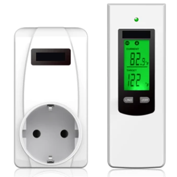 Controler de Temperatura digitale de Temperatură Termostat Wireless Încălzire Priză Și de la Distanță Controler de Plastic UE Plug