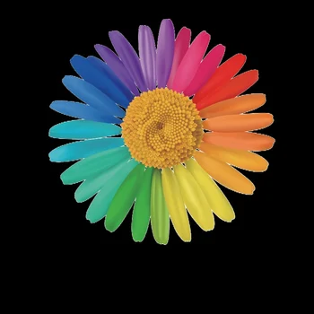 Șapte culoare floare Crizantema autocolante îmbrăcăminte, accesorii de Moda de Fier pe Transferuri de Căldură pentru haine DIY patch-uri de Floarea-soarelui
