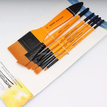 6 Buc Profesionale Pensule De Diferite Dimensiuni Nailon Păr Artist Pictura Pensula Pentru Acril Ulei, Acuarelă De Artă