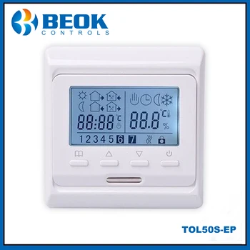 Boek Programabil Incalzire Pardoseala LCD Display Termostat de Camera Termostat Controler de Temperatura
