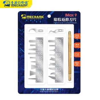 MECANIC Multi-funcția de telefon mobil chip placa de baza dezmembrare lama instrument de reparații de CPU dezmembrare cauciuc cuțit trageți cuțitul IMAX9