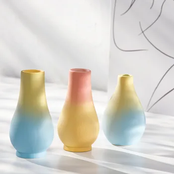 Stil Nordic Vaza Cu Design Modern De Lux Minimalist Vaza Noutate Estetică Arta De Lux Mici Vasi Pe Fiori Elemente De Decor Cameră