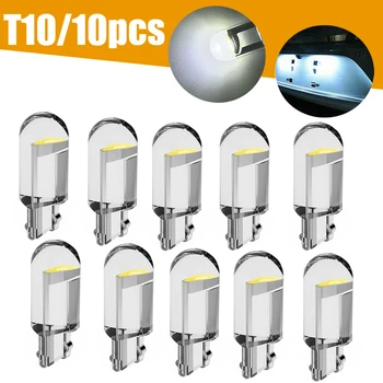 10buc T10 W5W Bec LED 168 194 LED-uri Auto de Interior Dome Lumini Pană de Parcare de Înmatriculare Lampă Becuri, Accesorii Auto 12V Alb