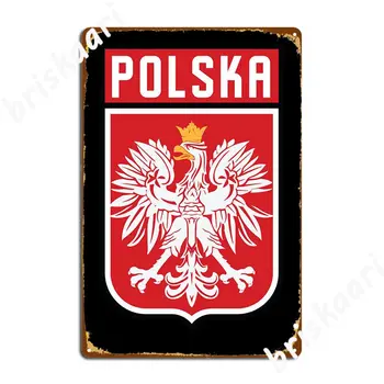 Polonia Polska Eagle Flag G Metal Semn Crea Pub Plăci Pub Garaj Tin Semn Poster