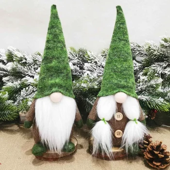 Besteaster Gnomi Set De 2, Casă De Vacanță Decorare Suedez De Pluș Třmte Umplute Masă Papusa Handmade Gnome Cadou Elf Ornament