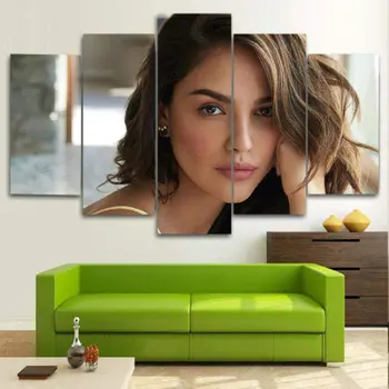 Eiza Gonzalez, Actrita Drăguț Stele 5Pcs de Perete de Arta Canvas HD Postere Pictura pentru Camera de zi Dormitor Decor Acasă Imagini Decoratiuni