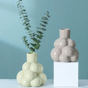 Creative Ceramică Vaze De Flori În Formă De Struguri Handemade Drăguț Masă Mică Vază De Umplere Personalizate, Accesorii Pentru Casa Decorare Cadouri
