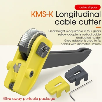Fibra optica Instrument Longitudinale Stripteuză KMS-K Cablu Jacheta Zigzag prin Cablu Manta Cutter