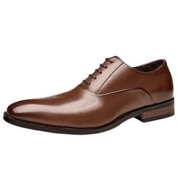 Moda Piele Naturala De Afaceri Formale Purta Pantofi Casual Confortabil Oxford Pantofi Pentru Bărbați