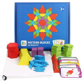 155 buc/pachet plin de culoare Puzzle Creative Jocuri Educative Jucarii pentru Copii Puzzle de Învățare în curs de Dezvoltare Puzzle-uri din Lemn