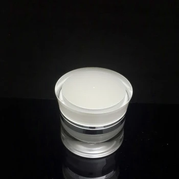100BUC 50ml Perle acrilice albe crema borcan de plastic pentruzi , crema hidratanta gel cosmetice de ambalare borcan