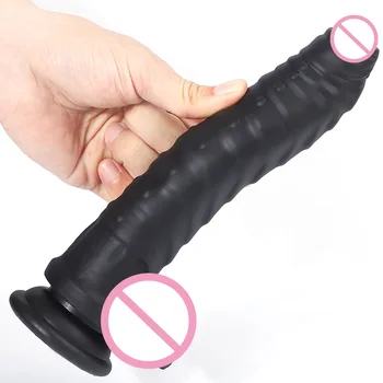Pielea Vibrator Realist Din Material Moale Mare Mare Penis Cu Ventuza Jucarii Sexuale Pentru Femei De Sex Feminin Masturbari