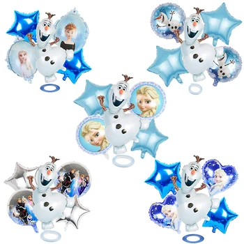 Disney 1set Desene animate Filmul Frozen Olaf, Elsa Anna Folie de Aluminiu pentru Balon Copil de Dus la Petrecerea de Ziua Decoratiuni Jucarii pentru Copii