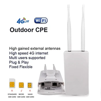 Outerdoor Impermeabil 300Mbps Smart 4G Router Acasă Hotspot WAN RJ45 LAN de Acoperire WIFI Modem Extern Antenă CPE