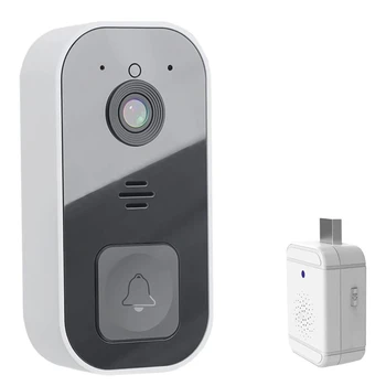 Fierbinte TTKK Inteligent de la Distanță fără Fir Usa Video,Video Soneria Acasă Interfon HD Night Vision Wi-Fi baterie Reîncărcabilă Anti-Furt Doorbel