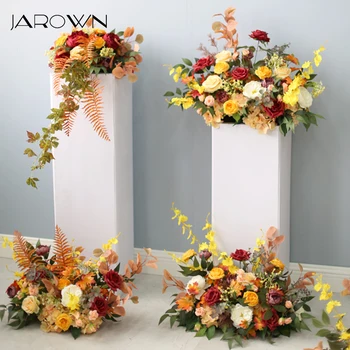 JAROWN Personaliza Flori Artificiale Rând de Flori Mingea Florale Nunta Fundal pentru Desktop Decor Deschiderea Evenimentului de Celebrare Flori False