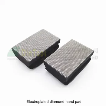 DIATOOL 2 buc Granulatie #100 Punctate de Galvanizare Diamant Parte Tampon de Lustruire 90X55MM Spuma Tare garantate de Mână Pad