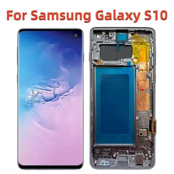 Noi Originale Pentru Samsung Galaxy S10 G973F G973A G973U G973F/DS Display LCD Touch Screen Cu Cadru Digitizer Panoul de Piese