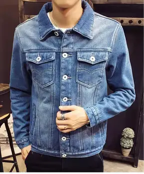 Jacheta Denim bărbați vrac Hong Kong tendință 2019 nou versiunea coreeană tendință de primăvară sacou casual jacheta barbati top