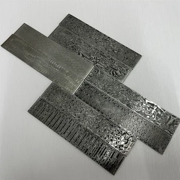 Oțel damasc DIY Cutter pentru a Face Materiale Cuțit Japonez Model de Bara de Otel Lama de Tăiere Gol A Fost Tratarea Termică, Cutite