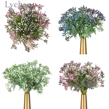 Lychee Viata 9 Ramuri Artificiale Fasole Simulare Planta Flori Nunta Ornament Decor Acasă