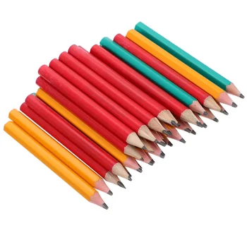 Pencilskids Scurt Vrac Jumătate Minipainting Erasercolored Elevii Lemn Școală Pocketfatstationery Scris De Design Mâner Ușor