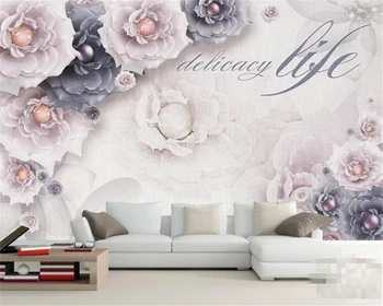 Beibehang Tapet Personalizat tapet 3D flori mari murale living, dormitor, TV tapet pentru pereți 3 d papel de parede