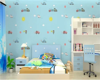 papel de parede Camera pentru Copii 3D Rola Tapet drăguț băiat fată tapet dormitor mașină de desene animate de hârtie de perete decor acasă Beibehang