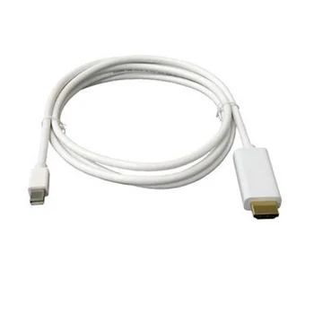 1,8 M Mini DP Display Port Thunderbolt 2 HDMI-Cablu compatibil Pro Adaptor Placat cu Aur pentru MacBook IMac Mini