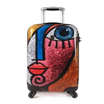 Doodle personalitate bagaje de călătorie de moda graffiti cărucior valiza creative internat parola de rulare depozitare sac de 20