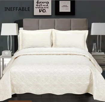European lenjerie de pat 3pcs matlasat aer conditionat soft instalat de lux lumina Imita mătase lenjerie de pat cuvertura de pat fata de perna