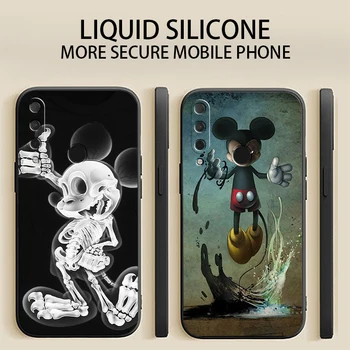 Disney Mickey Cazul în care Telefonul Pentru HUAWEI P20 P30 P40 Lite Pro Plus P20 Lite 2019 P Inteligente 2020 2019 Z 5G Smartphone Coque Negru Funda