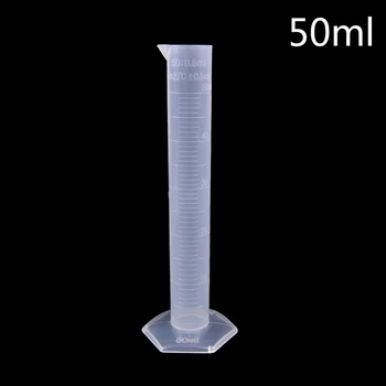 50ml de Plastic de Măsurare Cilindru Gradat de Instrumente de Chimie, Laborator de Cilindru Instrumente de Laborator la Școală Consumabile